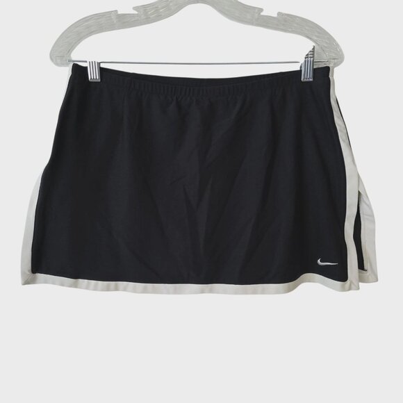 Nike Skort Skirt Golf Tennis Pickleball Athletic Lined Black Womens Medium - Picture 1 of 11